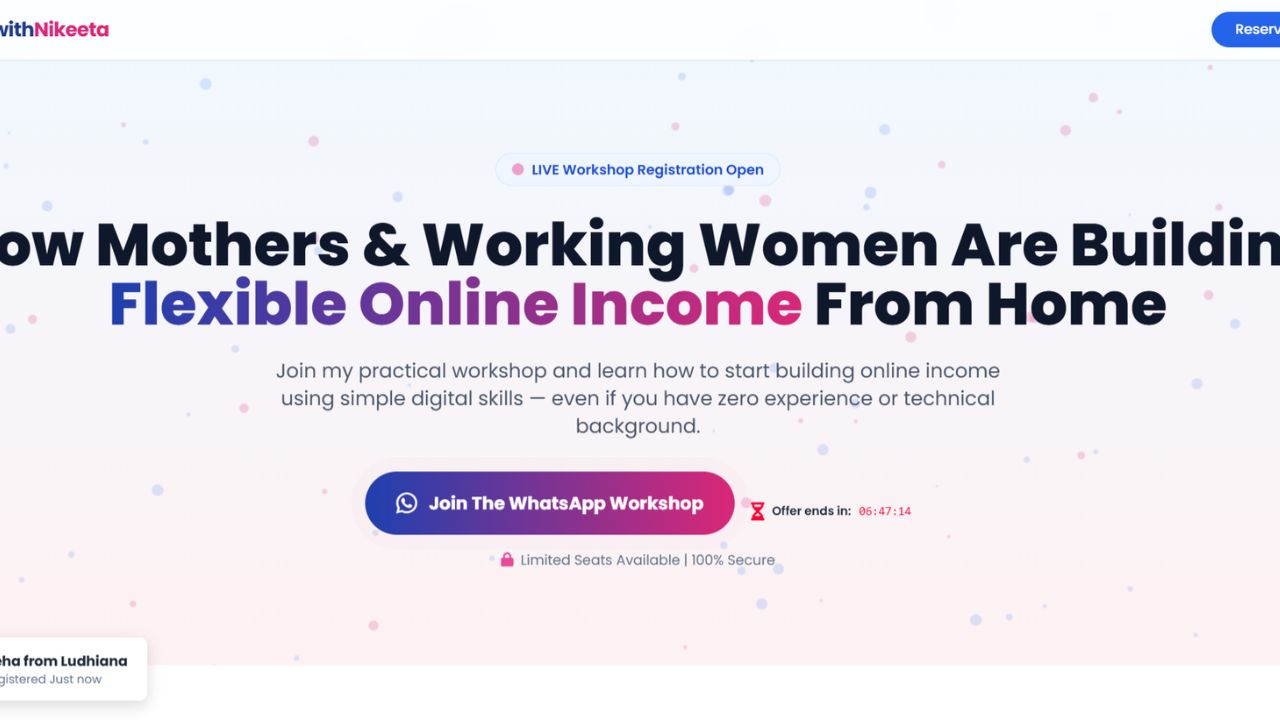 Build With Nikeeta Landing Page